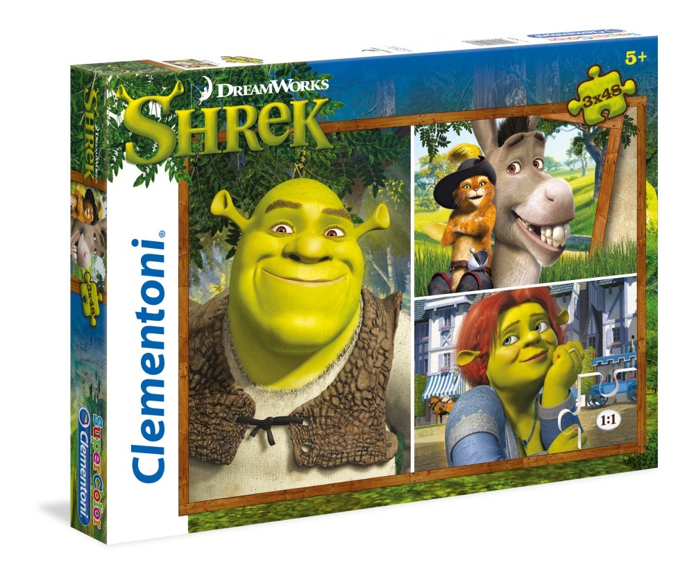 so Vice witness Clementoni, Shrek, puzzle, 3x48 elementów - smyk.com