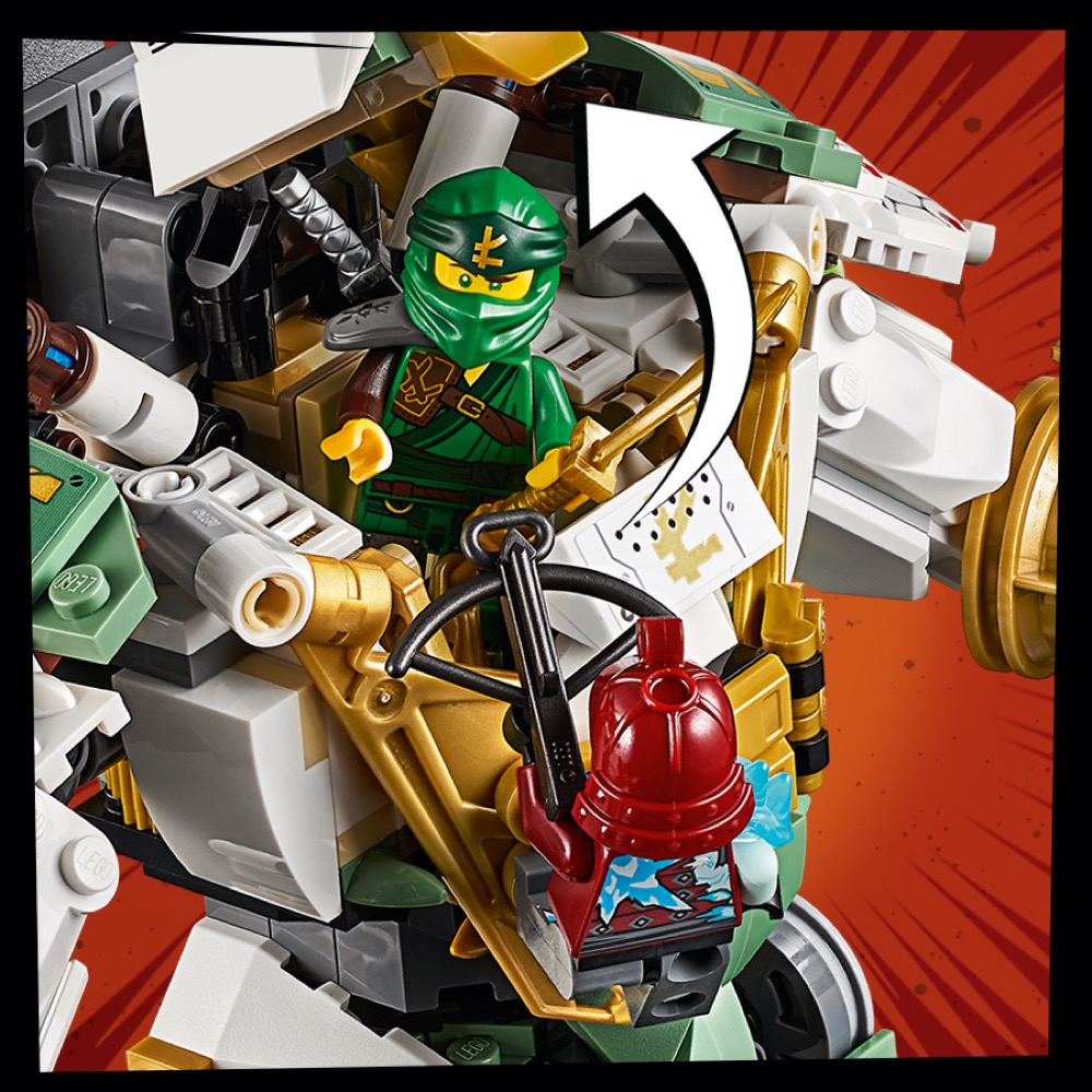 Lego Ninjago Dzień W Którym Zatrzymało Się Ninjago LEGO NINJAGO, Mechaniczny tytan Lloyda, 70676 - smyk.com